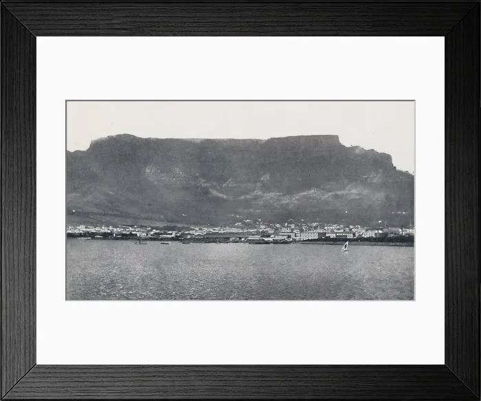 Framed Print : Table Mountain and Cape Town, 1924 Framed Print : Table Mountain and Cape Town, 1924