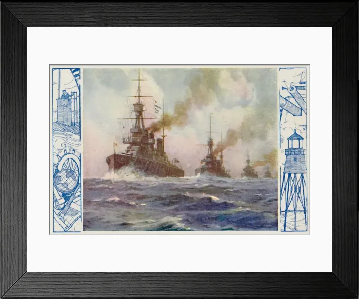 Framed Print : British Warships of To-Day, 1924 Framed Print : British Warships of To-Day, 1924