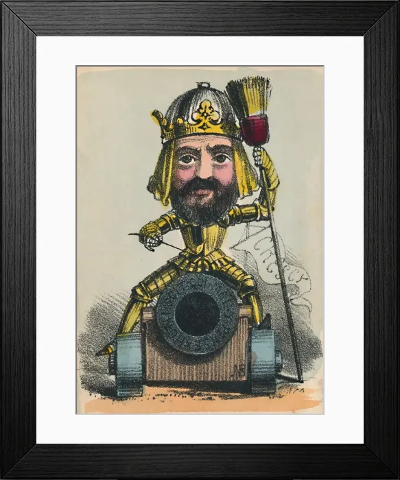 Framed Print : Edward III, 1856. Artist: Alfred Crowquill Framed Print : Edward III, 1856. Artist: Alfred Crowquill