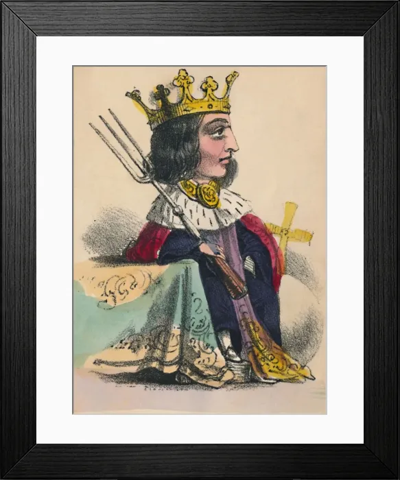 Framed Print : Richard II, 1856. Artist: Alfred Crowquill Framed Print : Richard II, 1856. Artist: Alfred Crowquill