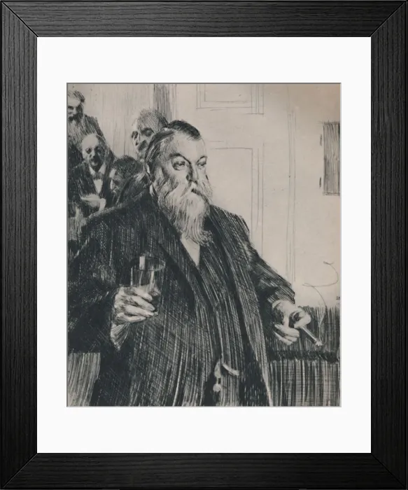 Framed Print : The Toast, 1890s, (1946). Artist: Anders Leonard Zorn Framed Print : The Toast, 1890s, (1946). Artist: Anders Leonard Zorn