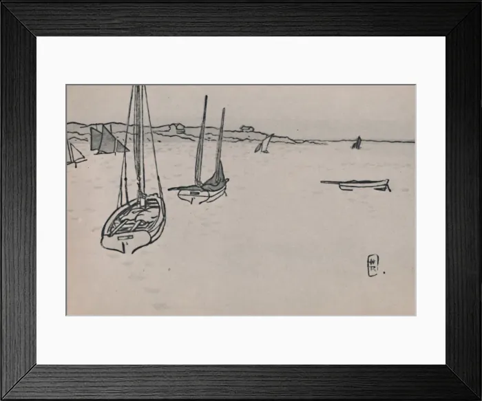Framed Print : Breton Landscape, c. 1900s, (1946). Artist: Henri Riviere