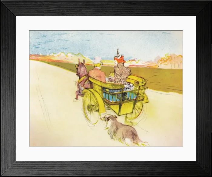 Framed Print : Dog Cart, c. 1897, (1946). Artist: Henri de Toulouse-Lautrec Framed Print : Dog Cart, c. 1897, (1946). Artist: Henri de Toulouse-Lautrec