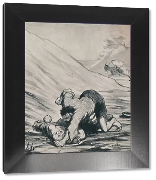 The Robbers and the Donkey, c. 1860s, (1946). Artist: Honore Daumier