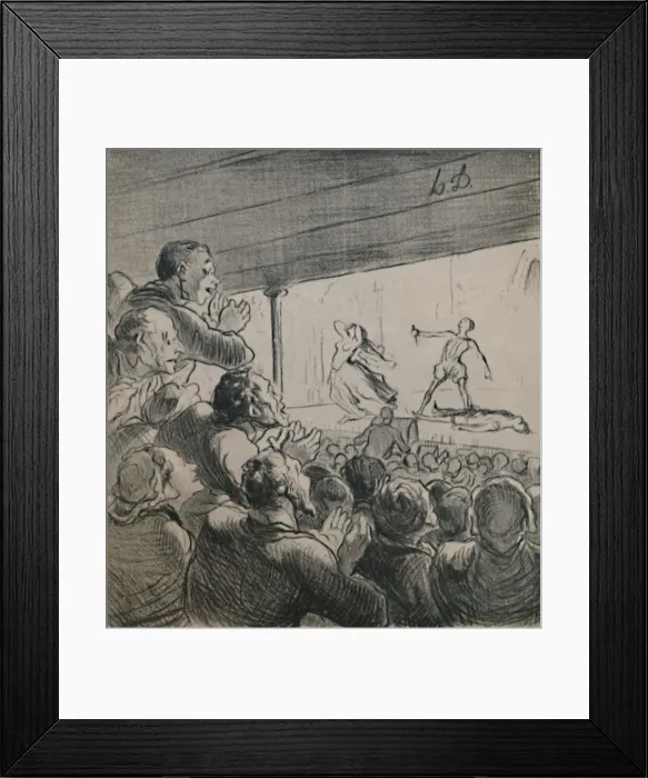 Framed Print : The Drama, c. 1860s, (1946). Artist: Honore Daumier Framed Print : The Drama, c. 1860s, (1946). Artist: Honore Daumier