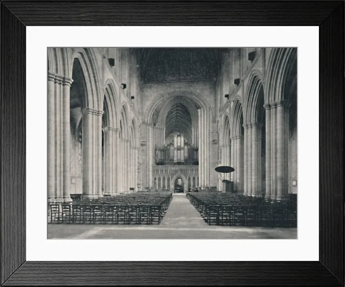 Framed Print : The Nave, Ripon Cathedral, 1904 Framed Print : The Nave, Ripon Cathedral, 1904