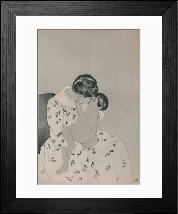 Framed Print : Mother and Child, c. 1890s, (1946). Artist: Mary Cassatt Framed Print : Mother and Child, c. 1890s, (1946). Artist: Mary Cassatt