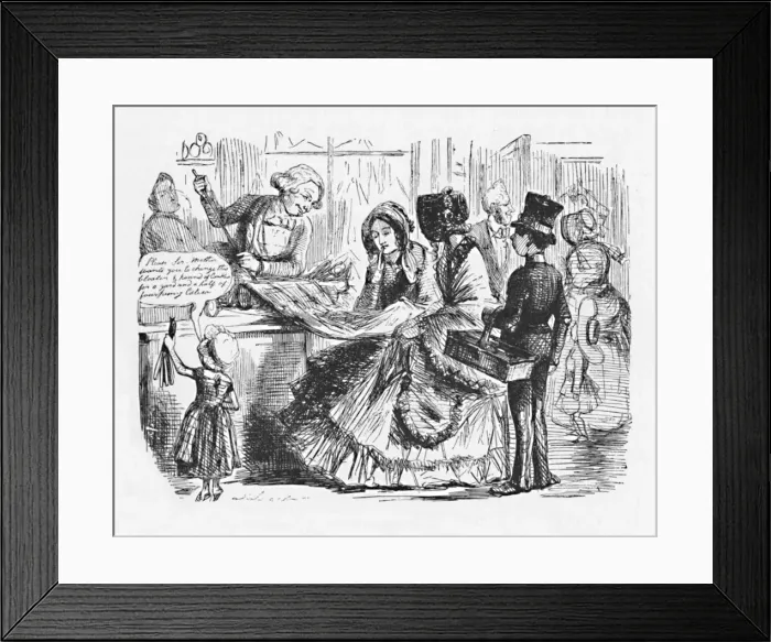 Framed Print : Scarcity of Currency in 1847, c1850, (1904) Framed Print : Scarcity of Currency in 1847, c1850, (1904)