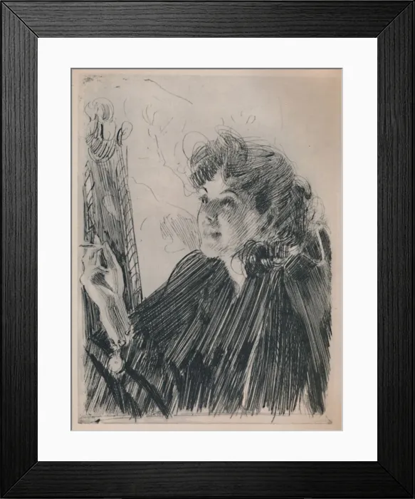 Framed Print : The Cigarette Dance, c. 1890s, (1946). Artist: Anders Leonard Zorn Framed Print : The Cigarette Dance, c. 1890s, (1946). Artist: Anders Leonard Zorn
