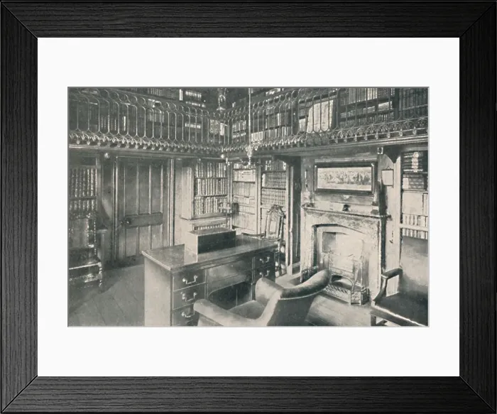 Framed Print : Sir Walter Scotts Study, Abbotsford, 1904. Artist: George Washington Wilson Framed Print : Sir Walter Scotts Study, Abbotsford, 1904. Artist: George Washington Wilson