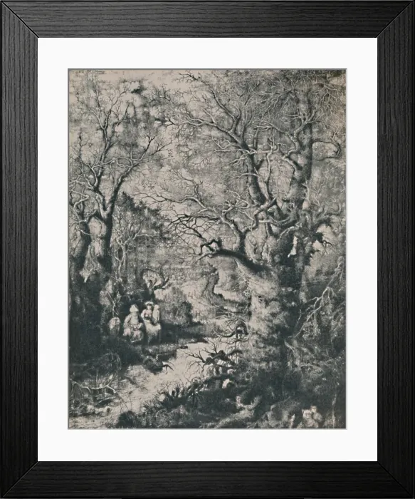 Framed Print : The Holy Family, 1855, (1946). Artist: Rodolphe Bresdin Framed Print : The Holy Family, 1855, (1946). Artist: Rodolphe Bresdin