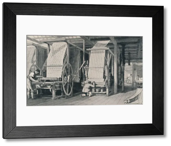 Framed Print : Calico Printing, 1835, (1904)
