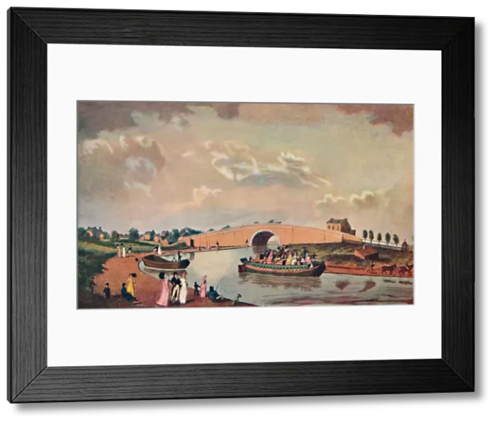 Framed Print : The Accommodation Barge on the Paddington Canal, 1801, (1904) Framed Print : The Accommodation Barge on the Paddington Canal, 1801, (1904)