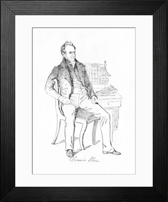 Framed Print : Francis Place, 1836, (1904). Artist: Daniel Maclise Framed Print : Francis Place, 1836, (1904). Artist: Daniel Maclise