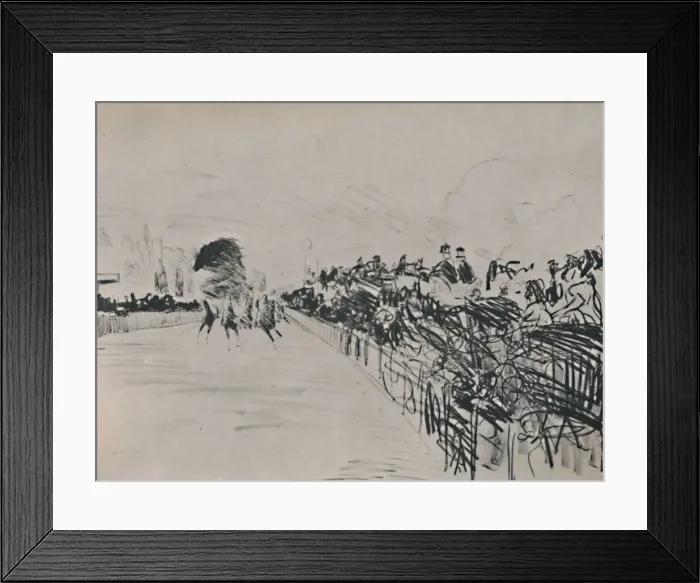 Framed Print : The Races, 1865-1872, (1946). Artist: Edouard Manet Framed Print : The Races, 1865-1872, (1946). Artist: Edouard Manet