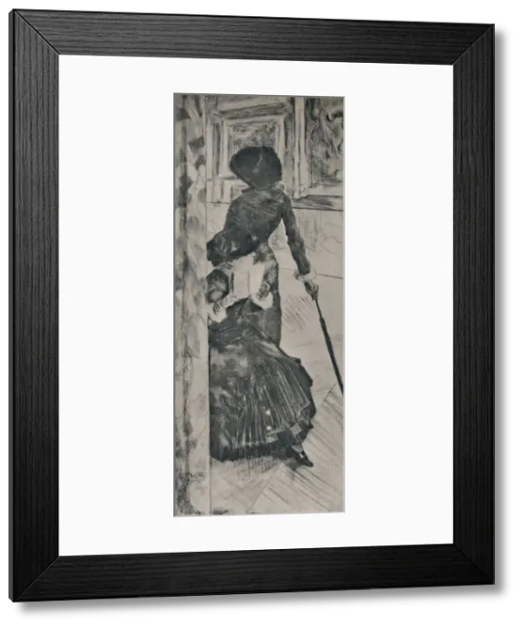 Framed Print : Mary Cassatt in the Louvre, c. 1880, (1946). Artist: Edgar Degas Framed Print : Mary Cassatt in the Louvre, c. 1880, (1946). Artist: Edgar Degas