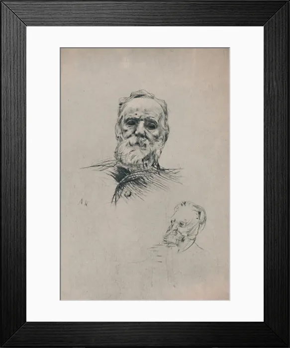 Framed Print : Victor Hugo, c. 1884, (1946). Artist: Auguste Rodin Framed Print : Victor Hugo, c. 1884, (1946). Artist: Auguste Rodin