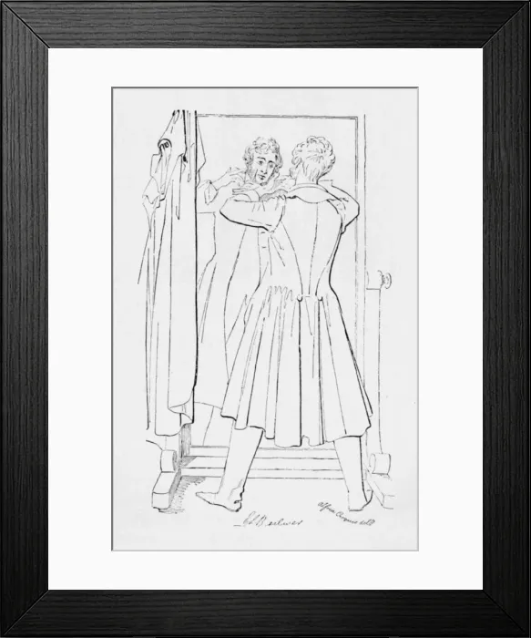 Framed Print : Edward Bulwer, Lord Lytton, c1835, (1904). Artist: Alfred Crowquill Framed Print : Edward Bulwer, Lord Lytton, c1835, (1904). Artist: Alfred Crowquill