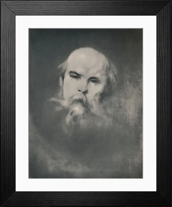 Framed Print : Paul Verlaine, c. 1891, (1946). Artist: Eugene Carriere Framed Print : Paul Verlaine, c. 1891, (1946). Artist: Eugene Carriere