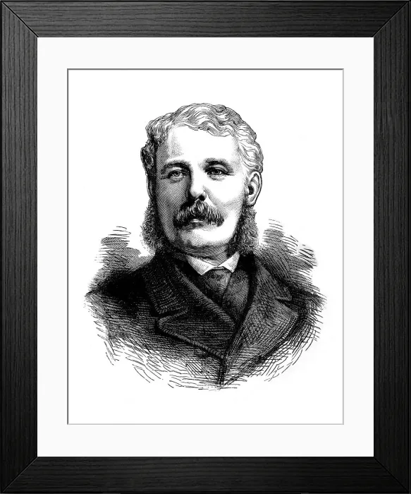 Framed Print : General Sir Frederick Haines, Commander-in-Chief of the Army in India, c1880