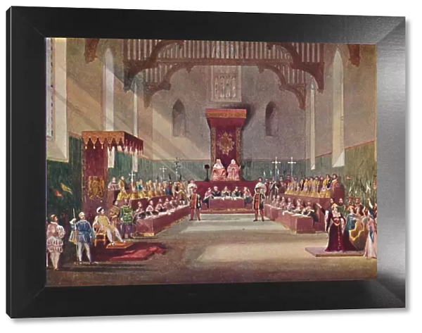 The Trial Scene in Henry VIII, 1904. Artist: Frank Lloyd