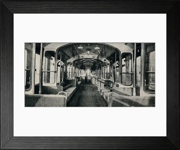 Framed Print : Interior of the Latest Type of Tube Coach, 1926 Framed Print : Interior of the Latest Type of Tube Coach, 1926