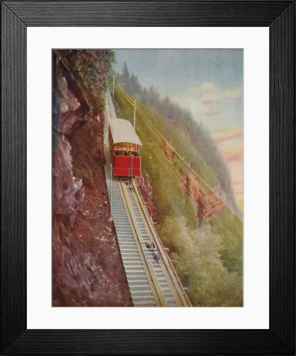 Framed Print : Descending the Stanserhorn - A Swiss Mountain Railway, 1926 Framed Print : Descending the Stanserhorn - A Swiss Mountain Railway, 1926