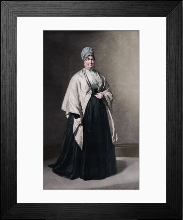 Framed Print : Mrs. Elizabeth Fry (1780-1845), c1843, (1912). Artist: George Richmond Framed Print : Mrs. Elizabeth Fry (1780-1845), c1843, (1912). Artist: George Richmond