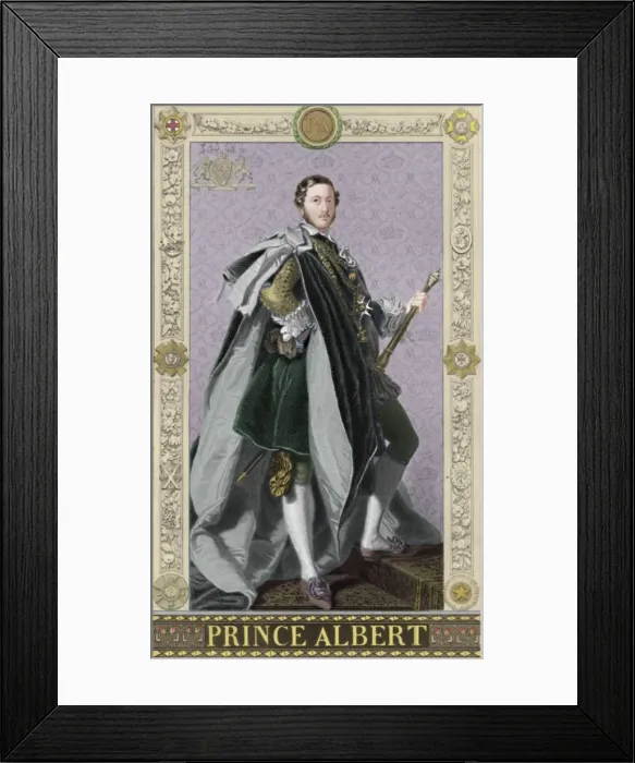 Framed Print : Prince Albert, 1886. Artist: G Levy Framed Print : Prince Albert, 1886. Artist: G Levy