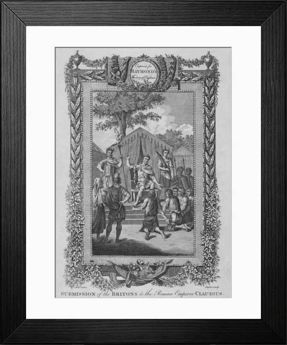Framed Print : Submission of the Britons to the Roman Emperor Claudius, c1787 Framed Print : Submission of the Britons to the Roman Emperor Claudius, c1787