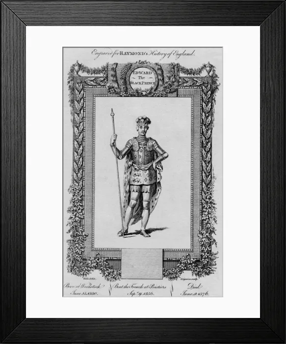 Framed Print : Edward The Black Prince, c1787 Framed Print : Edward The Black Prince, c1787