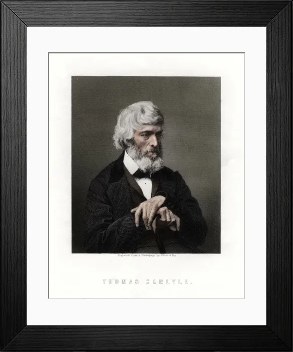 Framed Print : Thomas Carlyle, Scottish essayist, satirist, and historian, mid-late 19th century