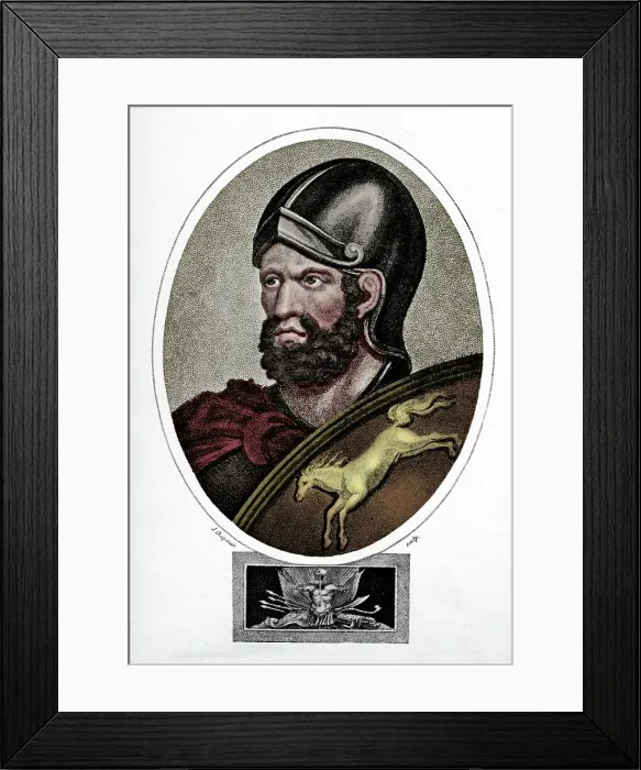 Framed Print : Hannibal, the Carthaginian General, c1823, (1912). Artist: John Chapman Framed Print : Hannibal, the Carthaginian General, c1823, (1912). Artist: John Chapman