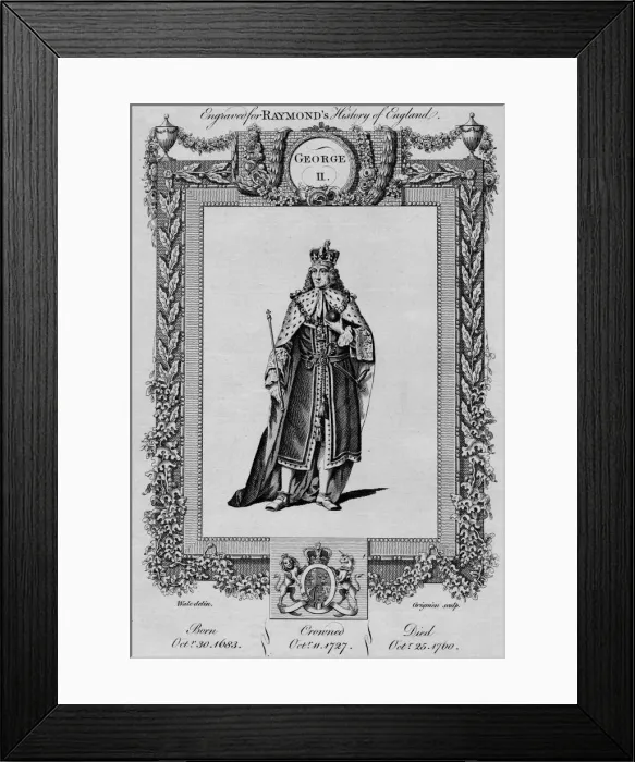 Framed Print : George II, c1787 Framed Print : George II, c1787