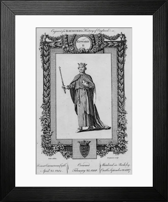 Framed Print : Edward II, c1787 Framed Print : Edward II, c1787