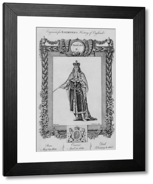 Framed Print : Charles II, c1787 Framed Print : Charles II, c1787