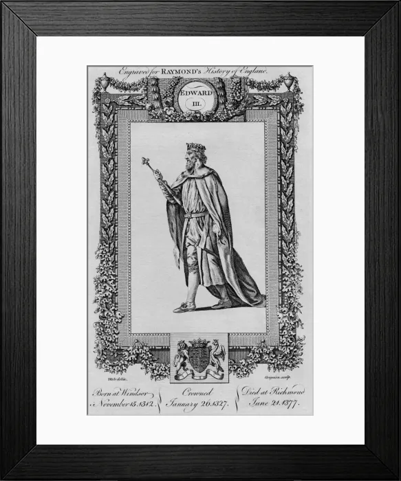 Framed Print : Edward III, c1787 Framed Print : Edward III, c1787