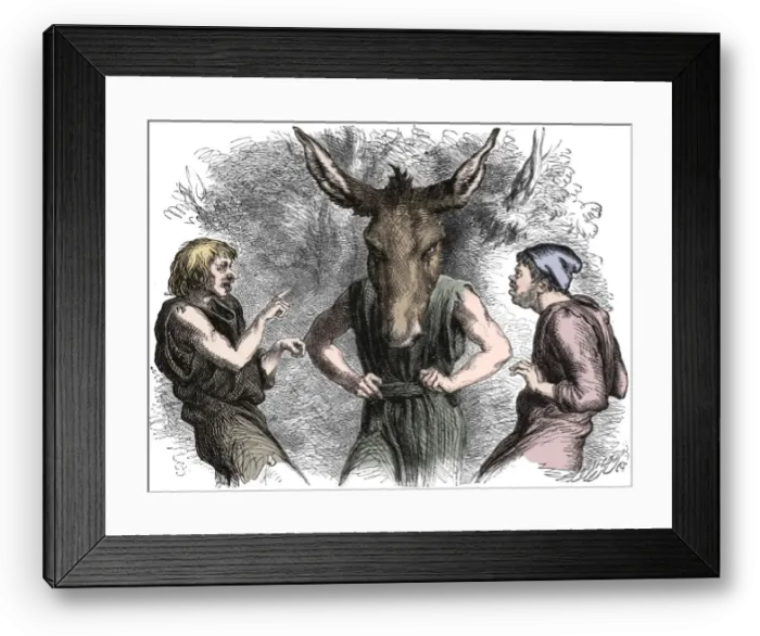 Framed Print : Scene from Shakespeares A Midsummer Nights Dream Framed Print : Scene from Shakespeares A Midsummer Nights Dream