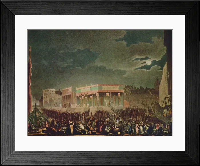 Framed Print : Bartholomew Fair: From the Outside, 1942. Artists: Thomas Rowlandson, Augustus Charles Pugin Framed Print : Bartholomew Fair: From the Outside, 1942. Artists: Thomas Rowlandson, Augustus Charles Pugin
