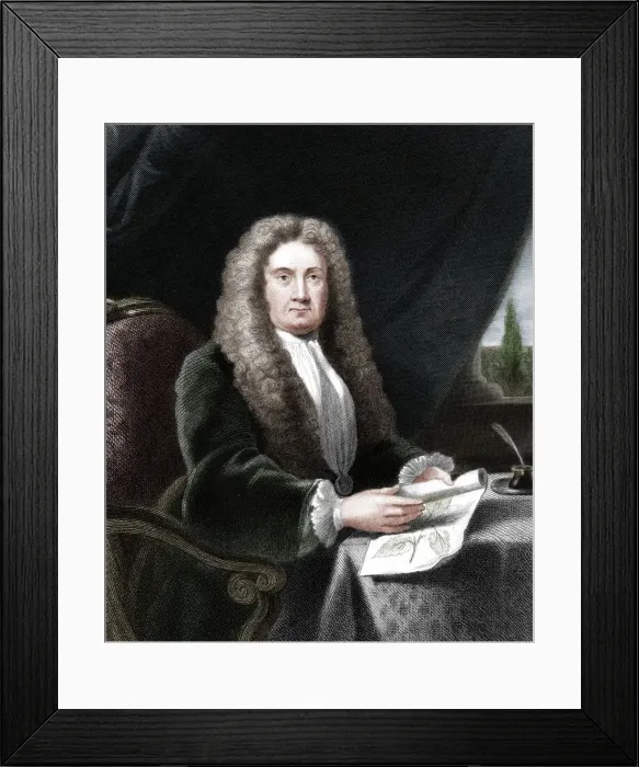 Framed Print : Hans Sloane, English physician and naturalist Framed Print : Hans Sloane, English physician and naturalist