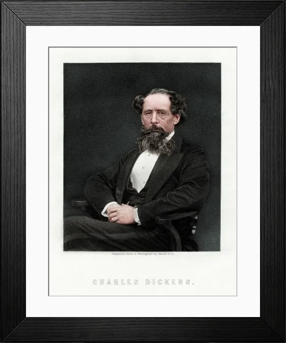 Framed Print : Charles Dickens, English novelist and journalist, 1876 Framed Print : Charles Dickens, English novelist and journalist, 1876