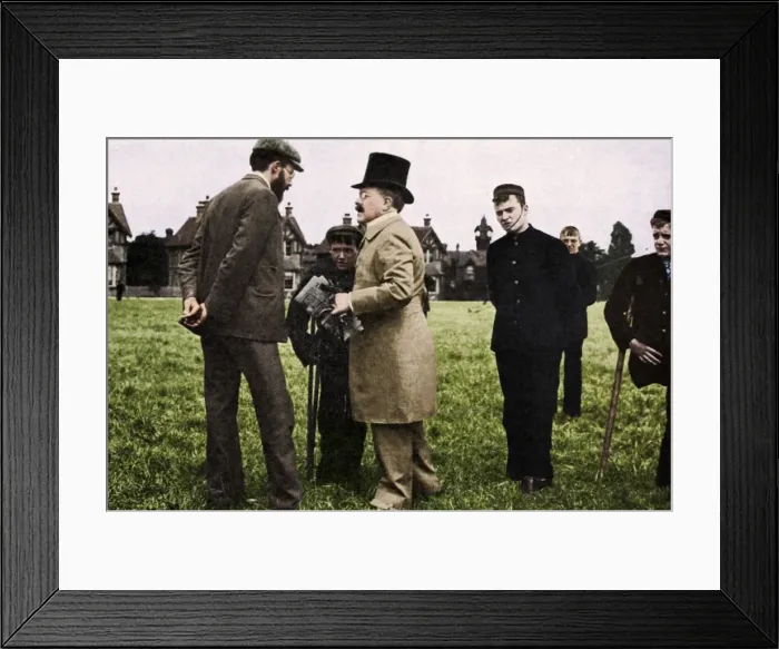 Framed Print : Dr Barnardo at one of his homes, 1905 (1951) Framed Print : Dr Barnardo at one of his homes, 1905 (1951)