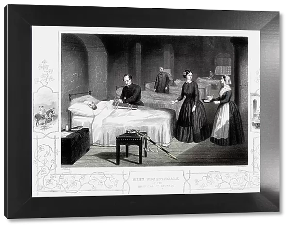 Florence Nightingale in the hospital at Scutari, c1860