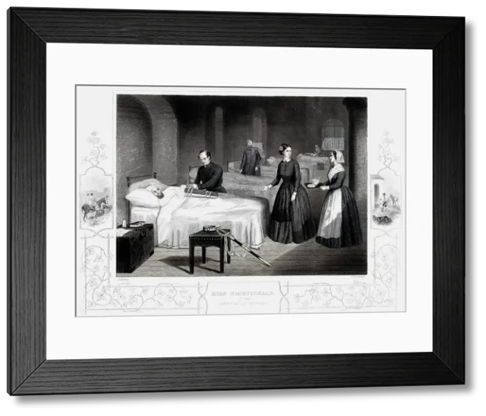 Framed Print : Florence Nightingale in the hospital at Scutari, c1860 Framed Print : Florence Nightingale in the hospital at Scutari, c1860