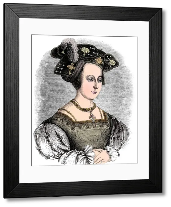 Framed Print : Anne Boleyn (c1504-1536), second wife of Henry VIII of England, c1880 Framed Print : Anne Boleyn (c1504-1536), second wife of Henry VIII of England, c1880
