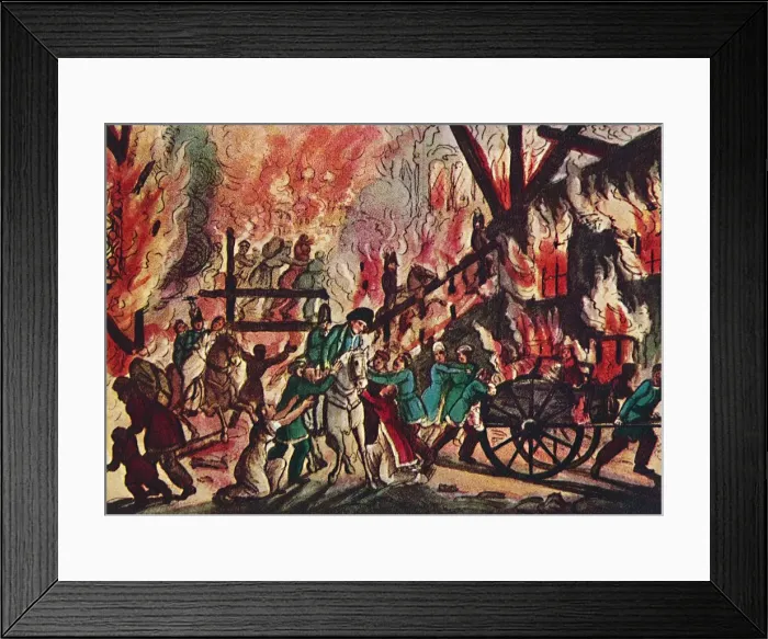 Framed Print : The Burning of Moscow: A Grand Military and Equestrian Spectacle, 1942 Framed Print : The Burning of Moscow: A Grand Military and Equestrian Spectacle, 1942