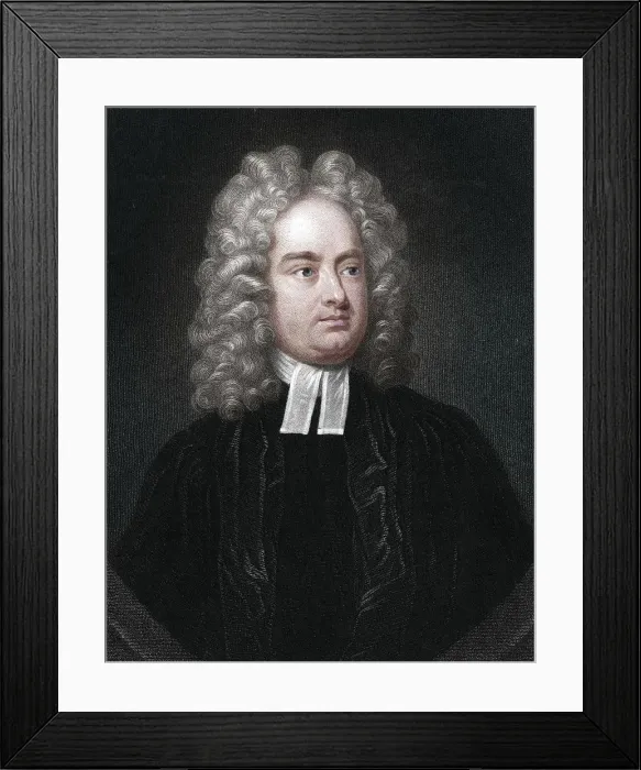Framed Print : Jonathan Swift, Anglo-Irish clergyman, satirist and poet Framed Print : Jonathan Swift, Anglo-Irish clergyman, satirist and poet