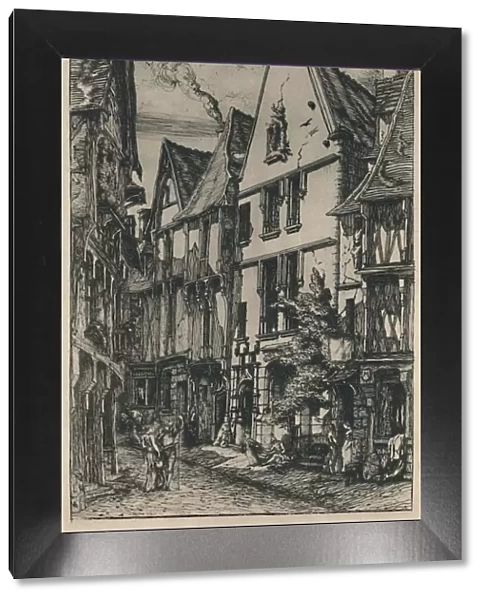 Rue Des Toiles A Bourges (5th State, 8 1  /  2 x 4 3  /  4 Inches), 1853, (1927). Artist: Charles Meryon