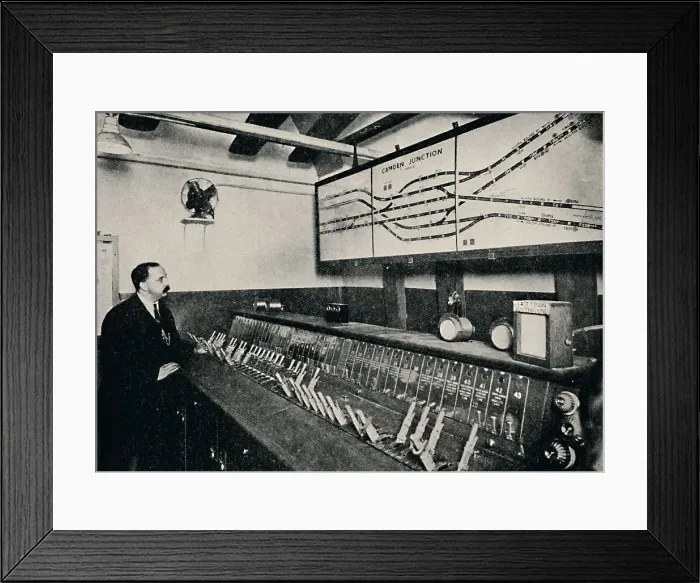 Framed Print : The Signal-Box at a Tube Railway Junction, 1926 Framed Print : The Signal-Box at a Tube Railway Junction, 1926