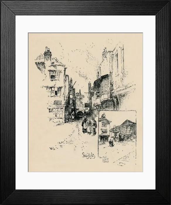 Framed Print : Market Street, Windsor, 1895 Framed Print : Market Street, Windsor, 1895